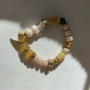 Stella & Dot Beaded Blush Bracelet, Worn Once